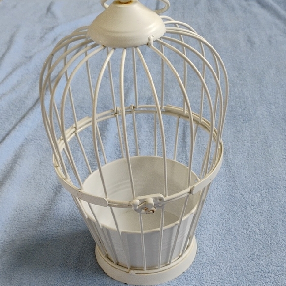 White Decorative Birdcage - Picture 1 of 6